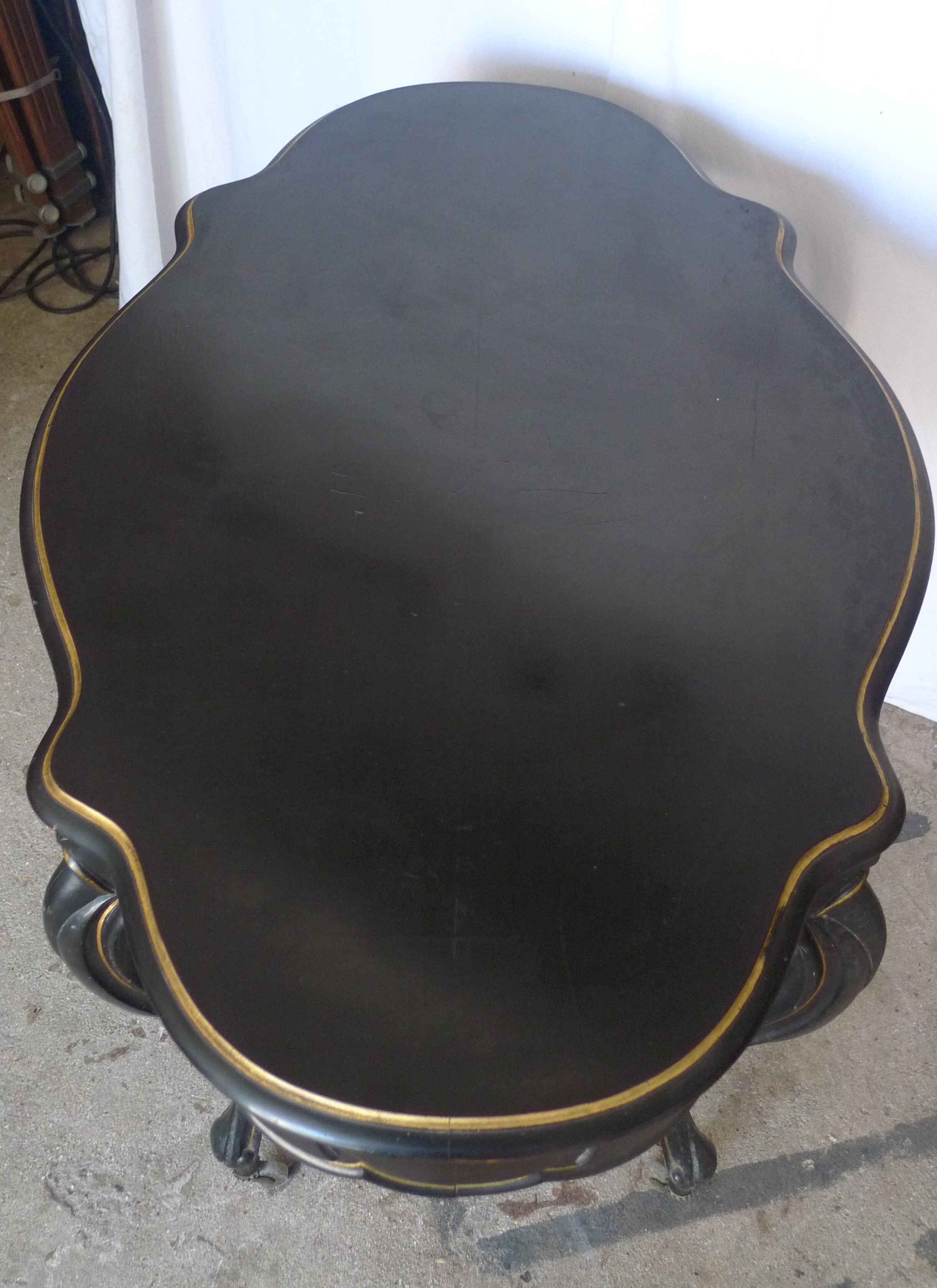 Blackened pear middle table