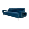 Canapé style années 50 en velours bleu