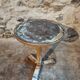 Antique iron bistro table – French wine table, early 20th century