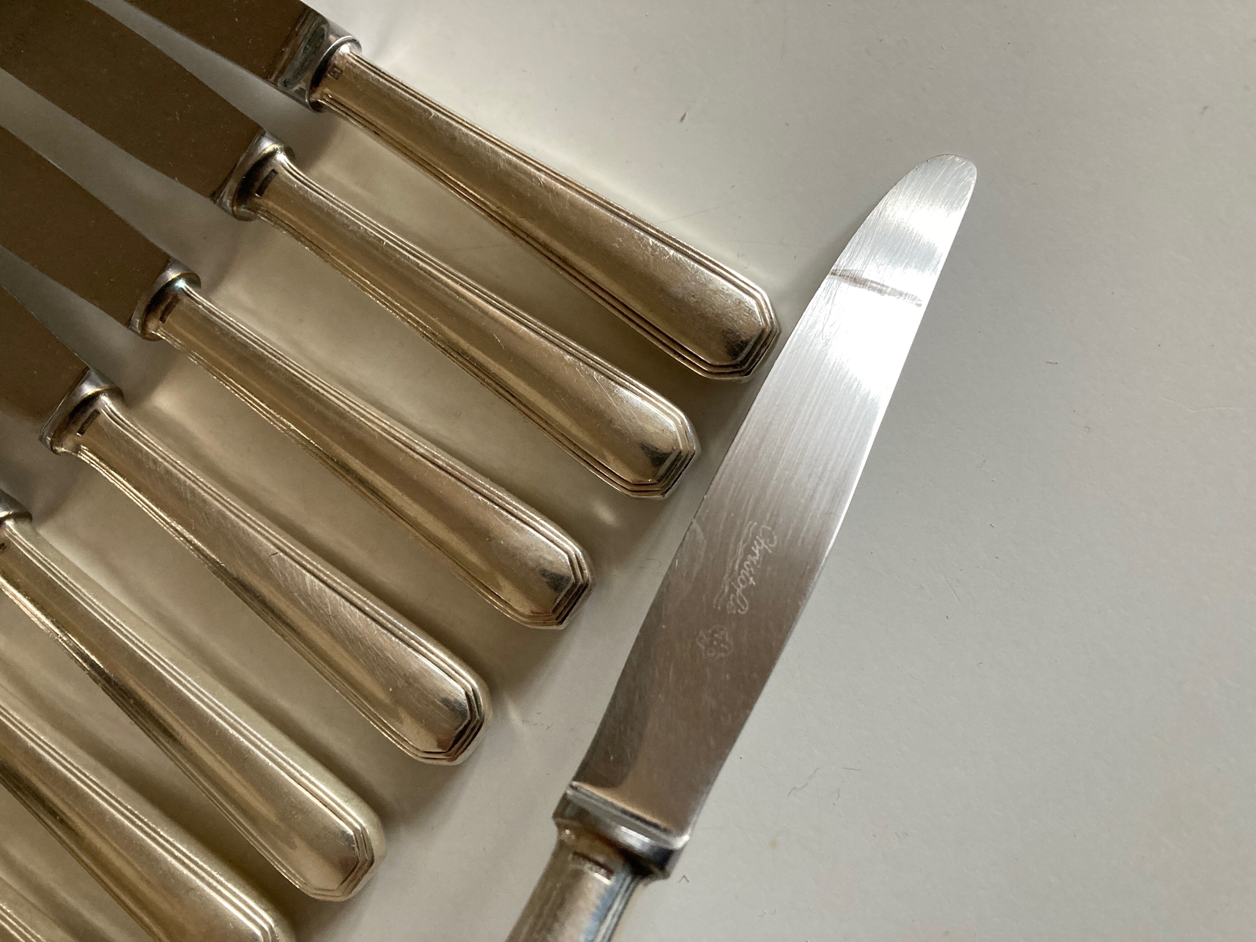 Set of 12 Christofle America knives