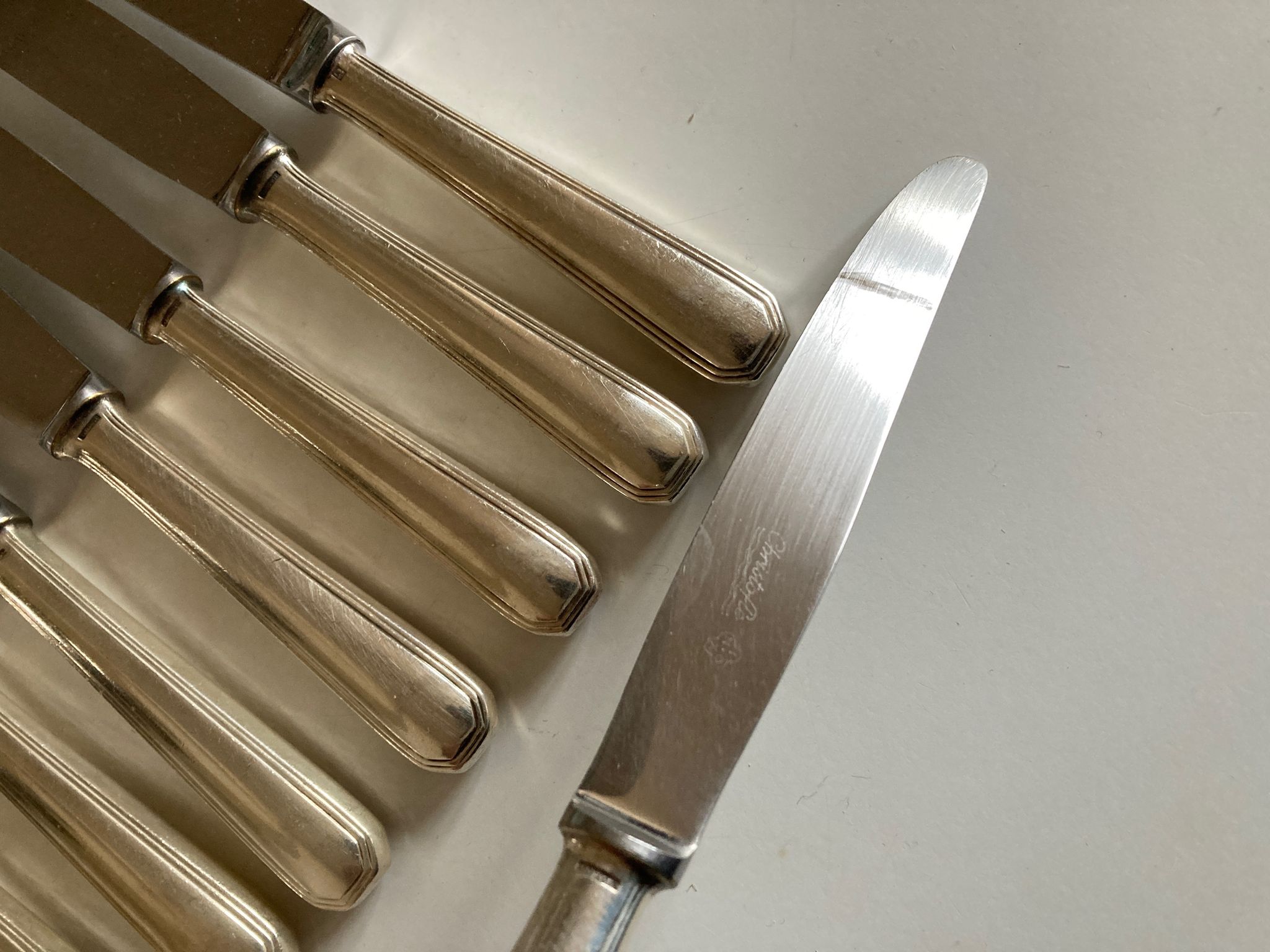Set of 12 Christofle America knives