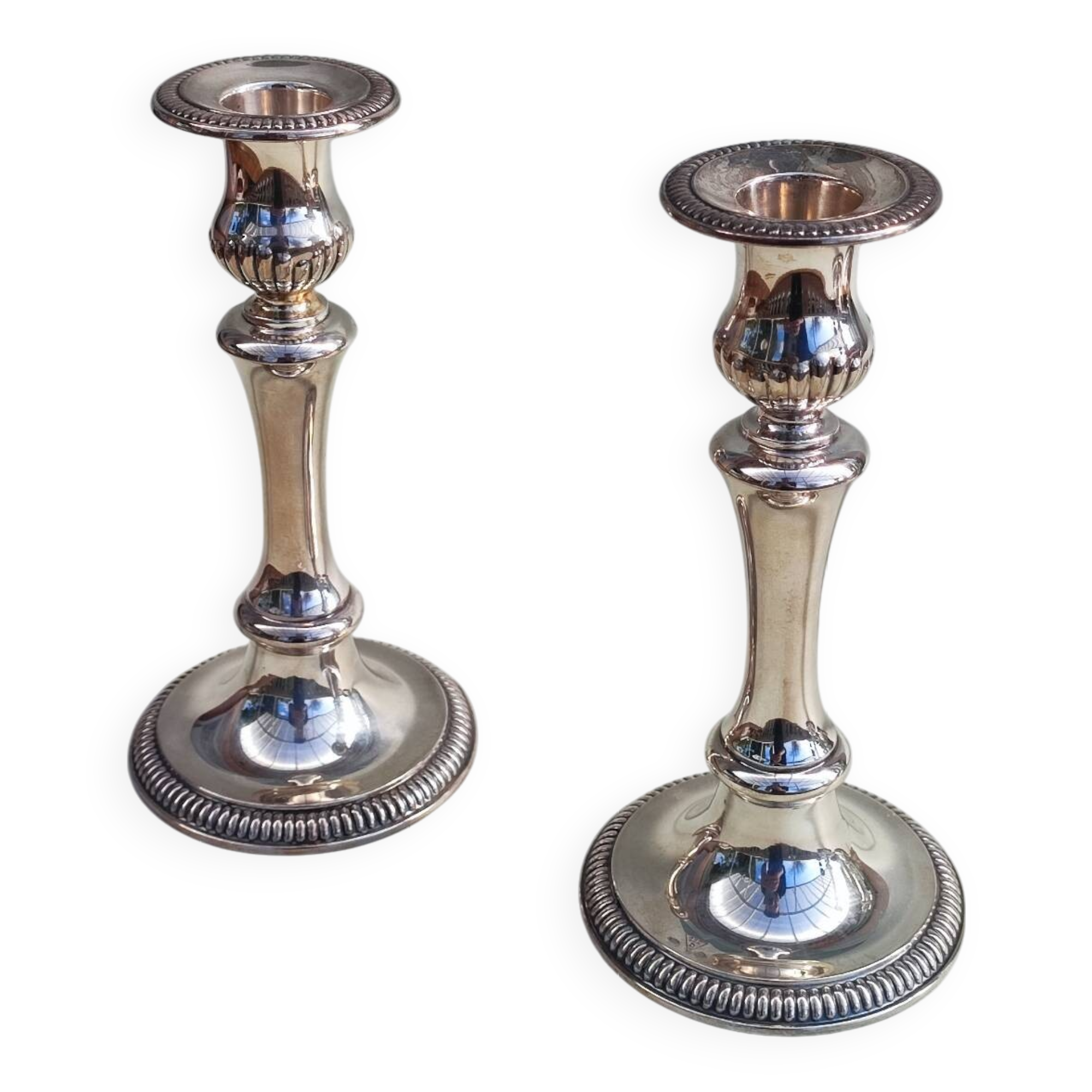 Bougeoirs en argent sterling