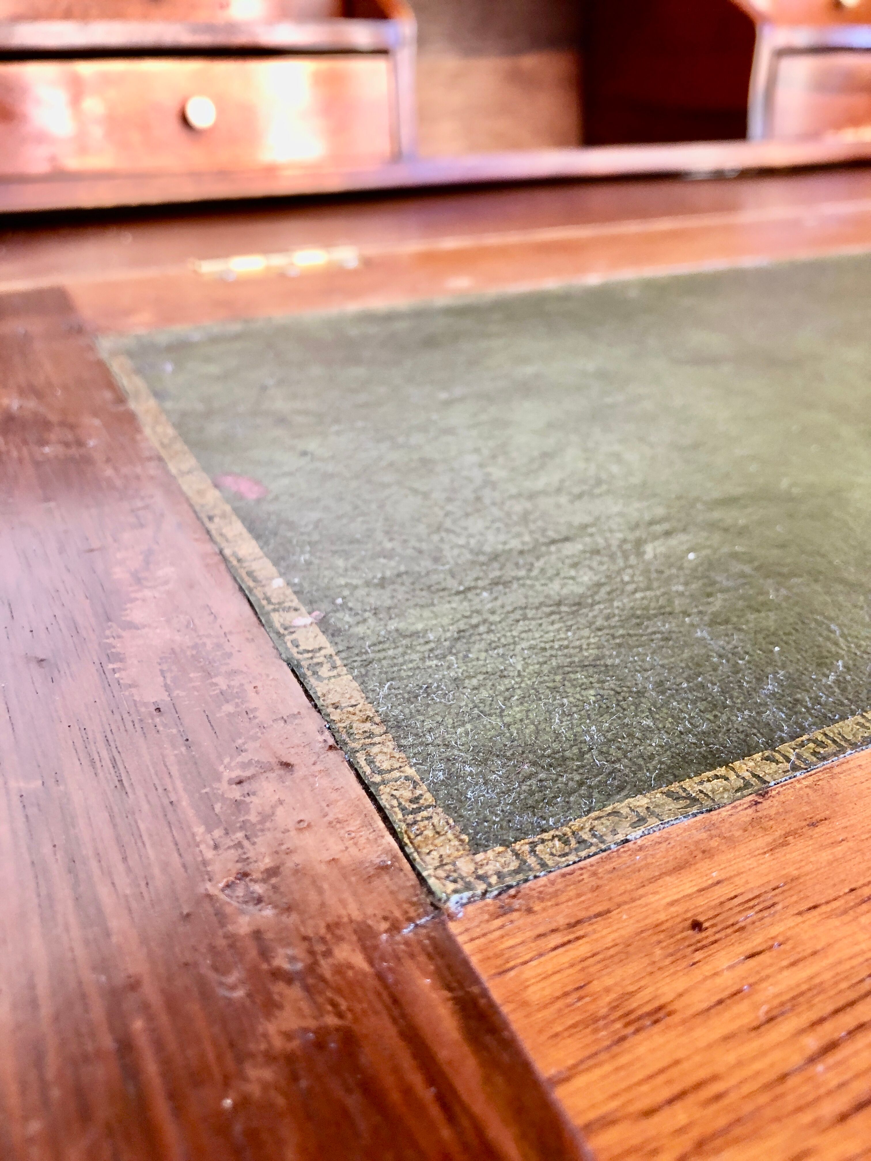 Louis XV donkey back desk in oak