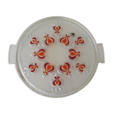 Plat de service en cristal de Walther Glas, Allemagne 1960-1970