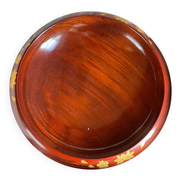Plateau, à bonbons en bois, japon motif d’érable.