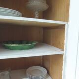 Vintage Parisian wardrobe re-enchanted in pearl gray with waxed finish.
