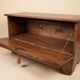 Old solid larch chest with front opening