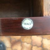 Heal's mahogany dressing table with triptych mirror