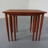 Danish Teak Nesting Tables, 1960s, Set of 3