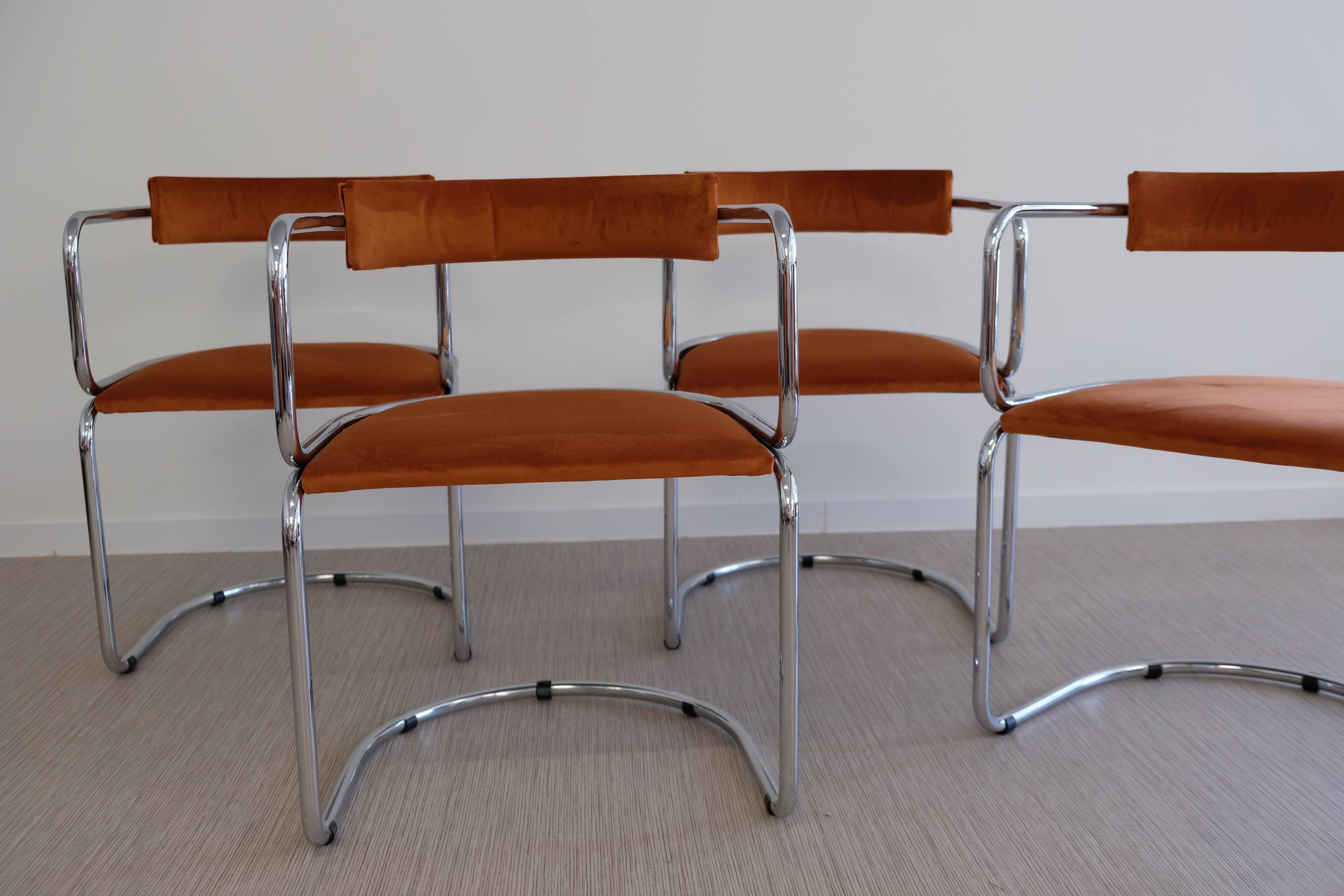 4 Victoria armchairs by Renato Zevi