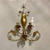 Gilded murano glass sconce