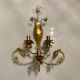 Gilded murano glass sconce