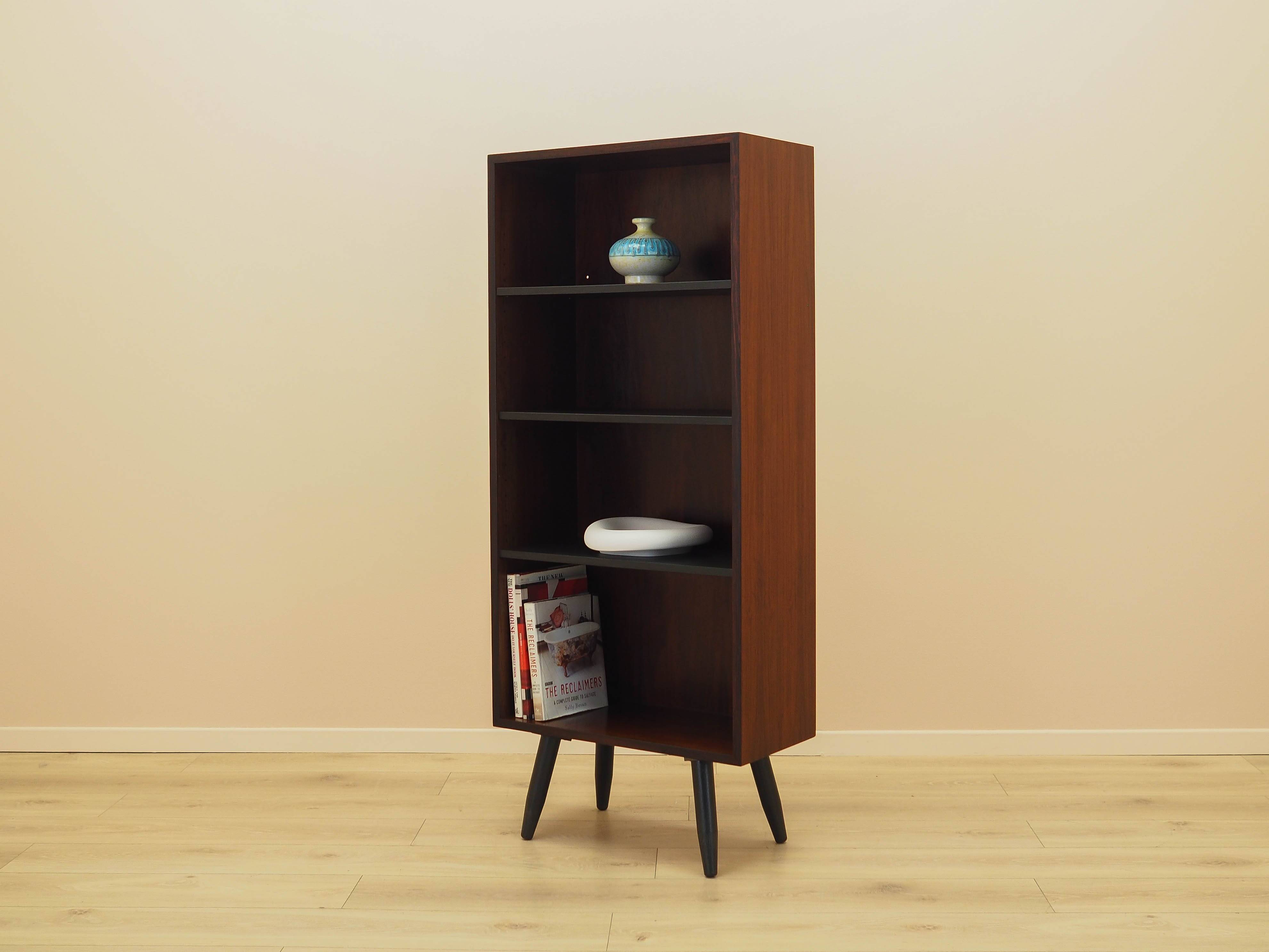 Mahogany bookcase, Danish design, 1970s, manufactured by Omann Jun