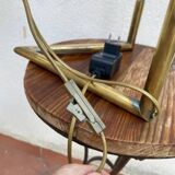 maison Charles brass and chrome designer lamp "linea model"