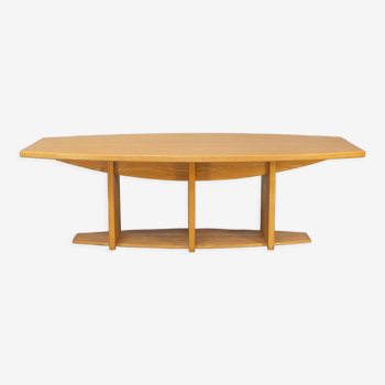 80s architectural oval dining table