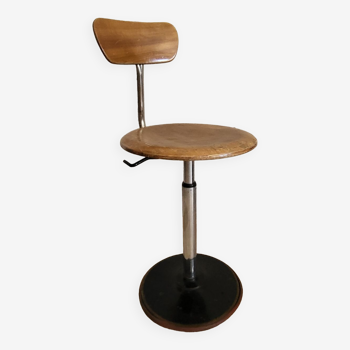 Telescopic industrial stool Mirima France ca.1950