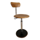 Tabouret industriel télescopique, Mirima, France vers 1950