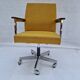Doerner mid-century chrome steel swivel office chair
