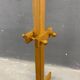 Freestanding mid-century pine coat rack, solid wood, 1970s, Europe
