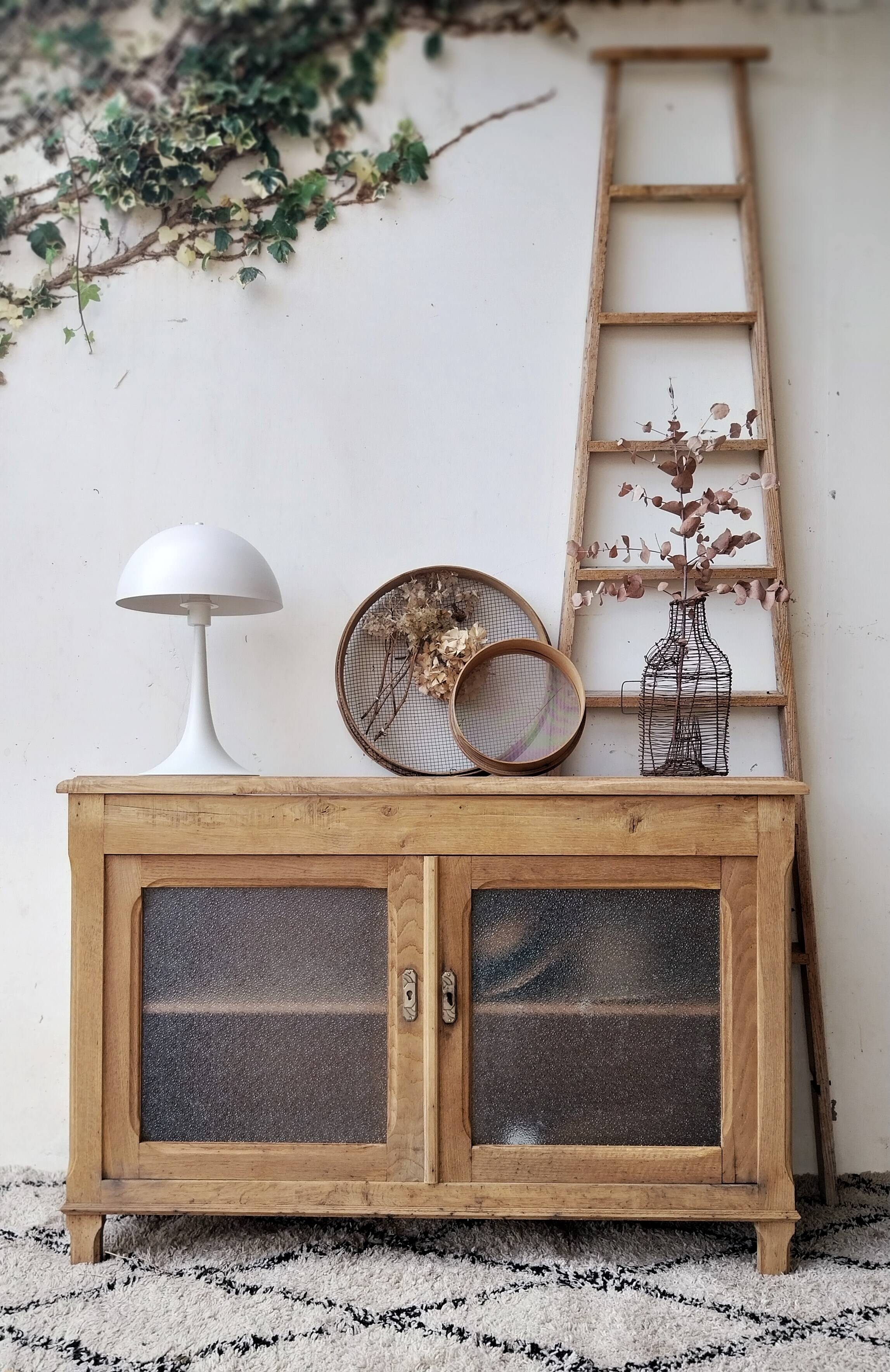 Art Deco glazed oak sideboard