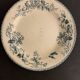 6 old blue flat plates La Samaritane Terre de Fer