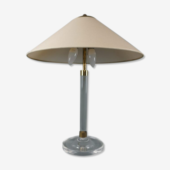 Lampe de table vintage en plexiglas