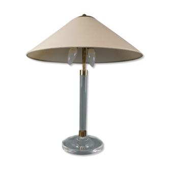 Lampe de table vintage en plexiglas