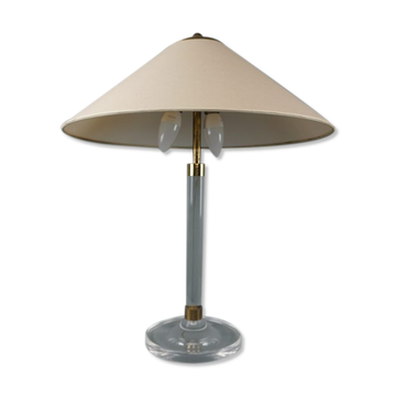 Lampe de table vintage en plexiglas