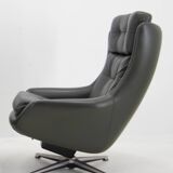 Midcentury Swivel Rocking Armchair, Peem, Finland, 1970s
