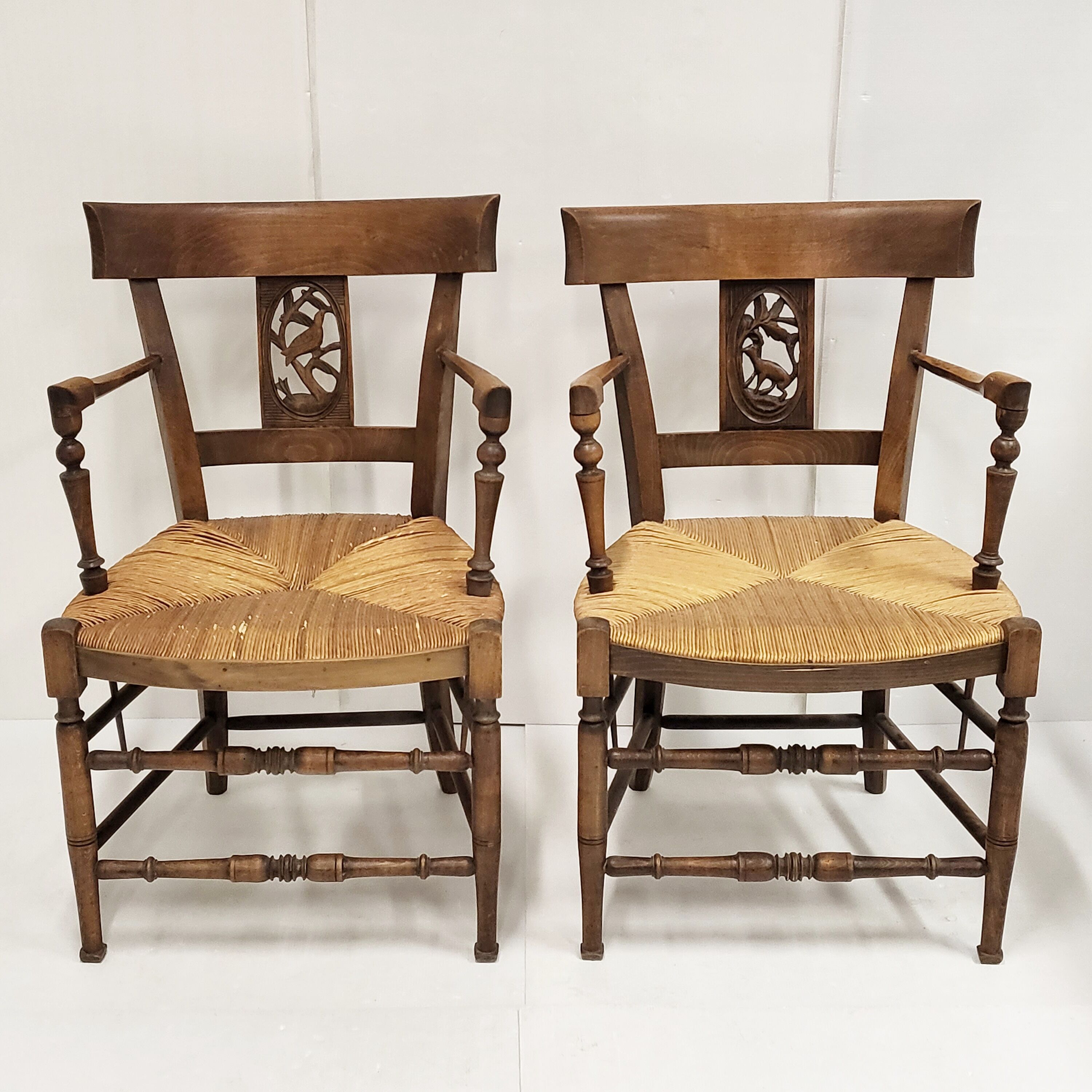 Pair of armchairs Landes 1900 vintage