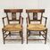 Paire de fauteuils landais 1900 vintage