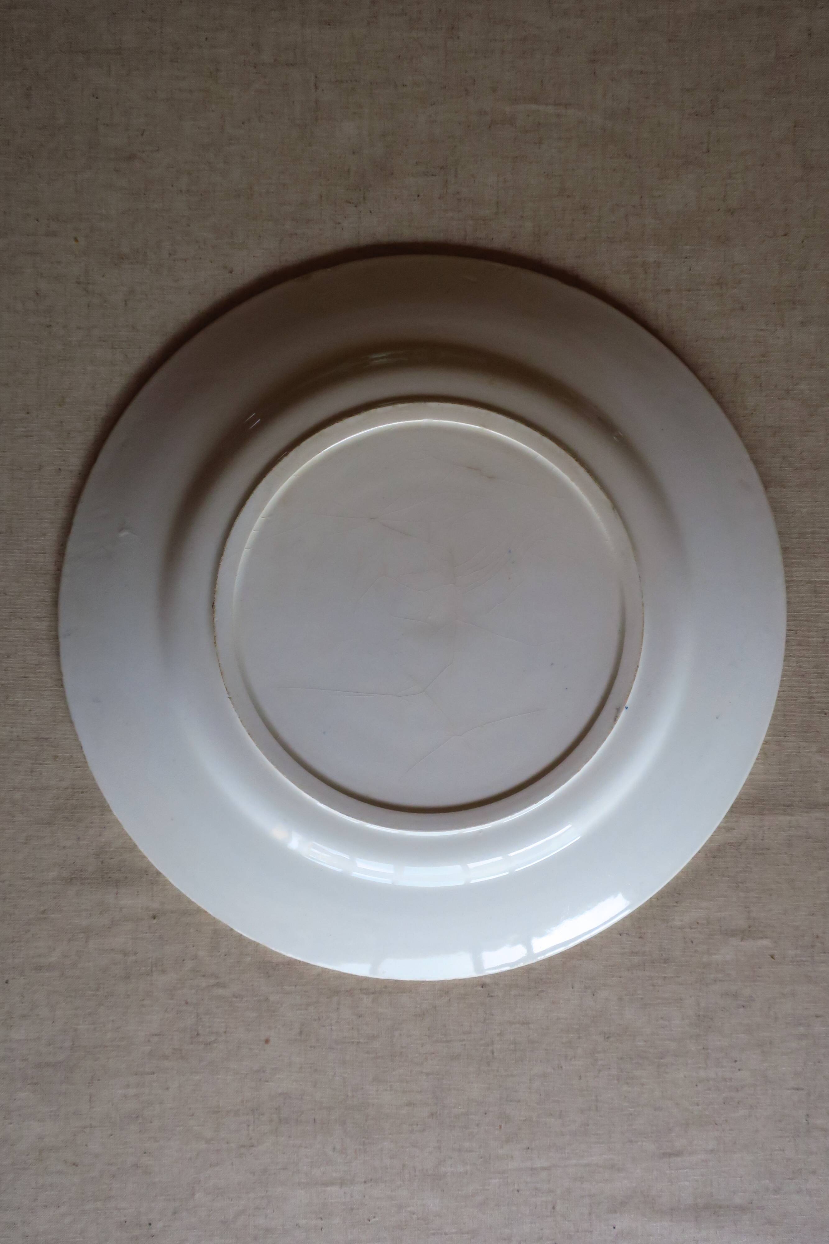 Antique ironstone plate