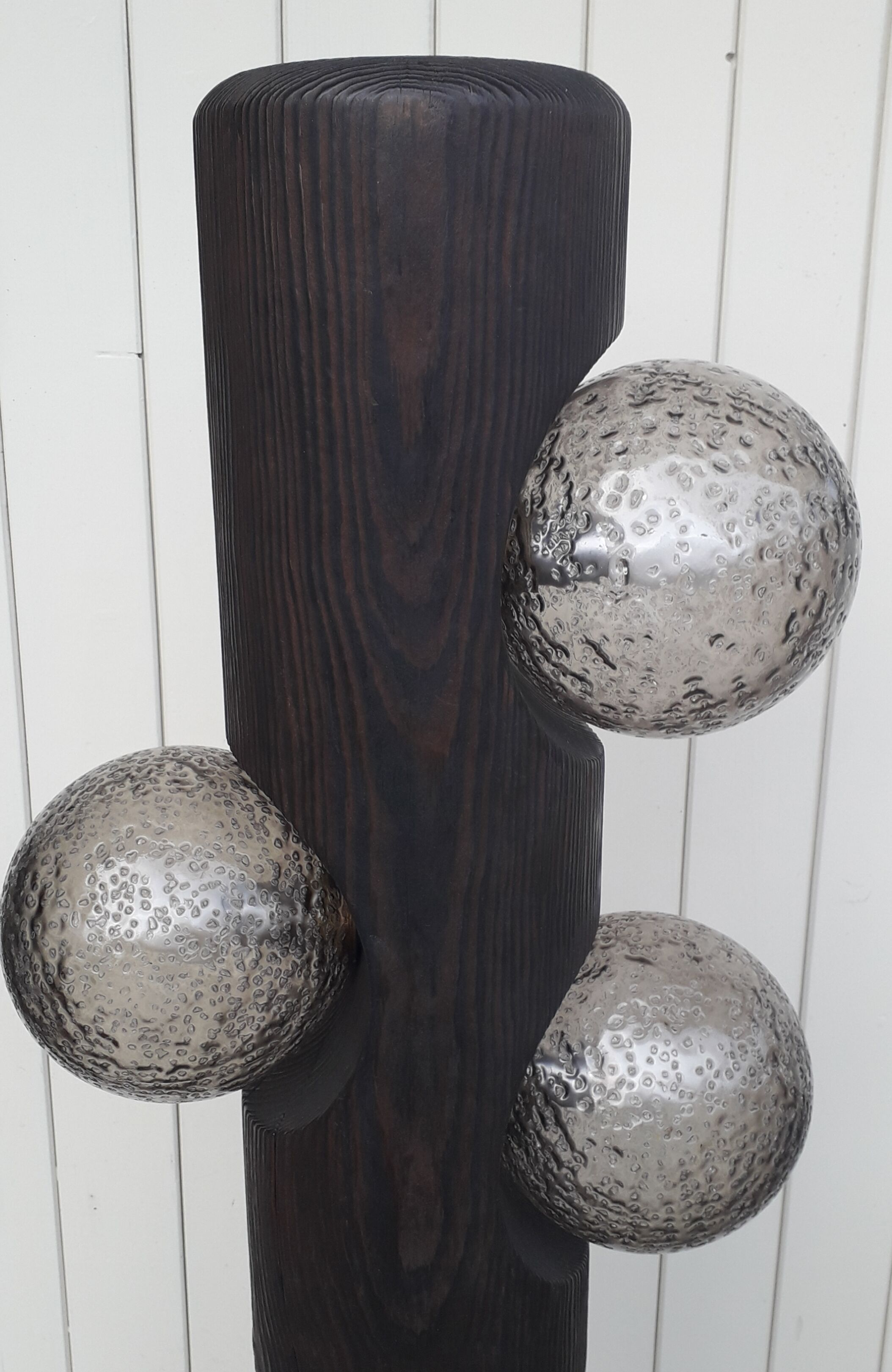 Lampadaire en bois de Temde Leuchten 1970