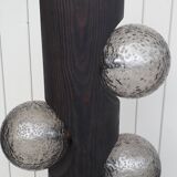Lampadaire en bois de Temde Leuchten 1970
