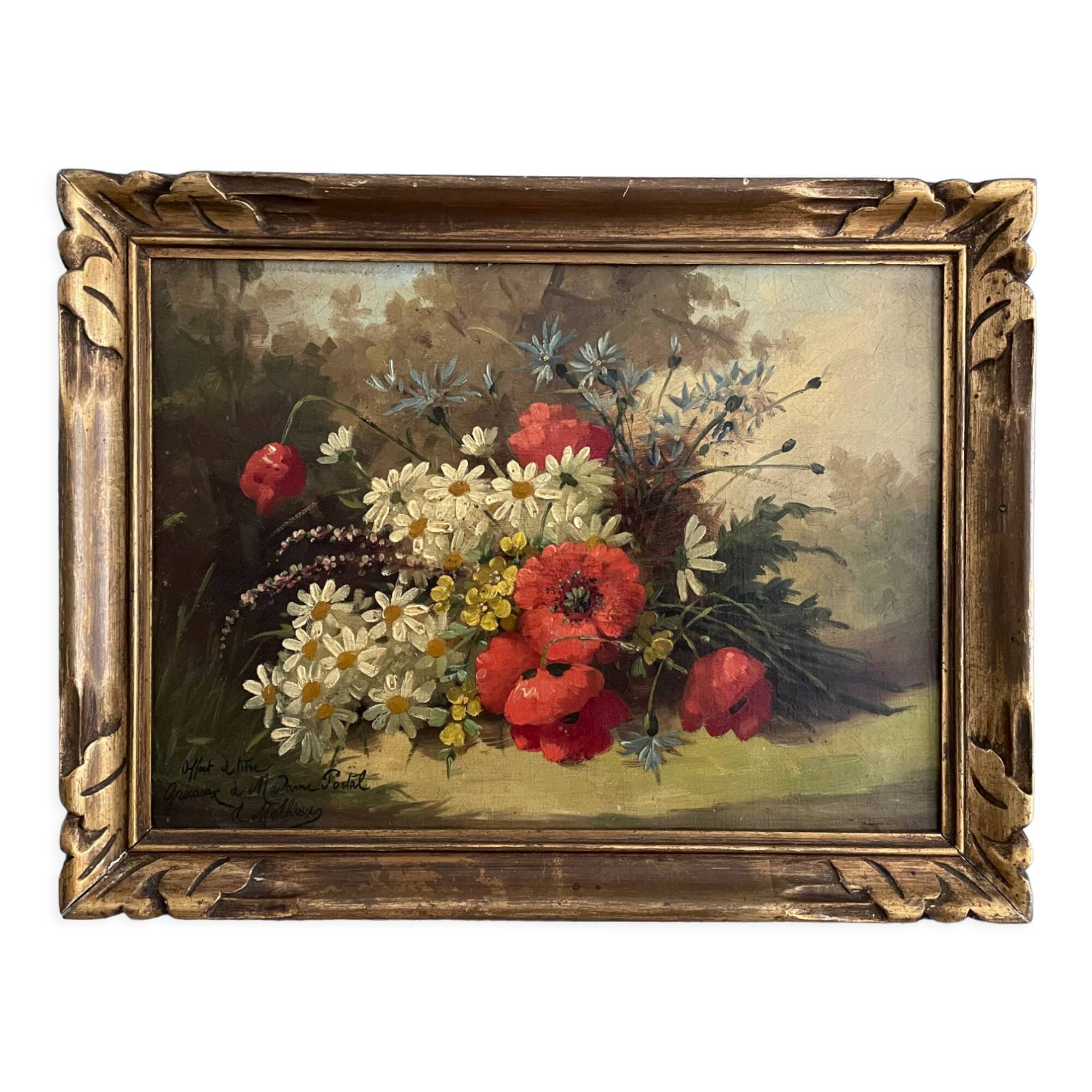 Old painting, oil on canvas