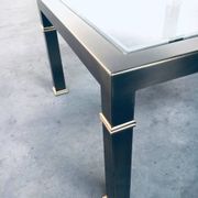 Vintage Postmodern Brushed Metal Coffee Table from Belgo Chrom / Dewulf Selection, 1980s