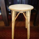 Rattan stool / plant rest - 1970s
