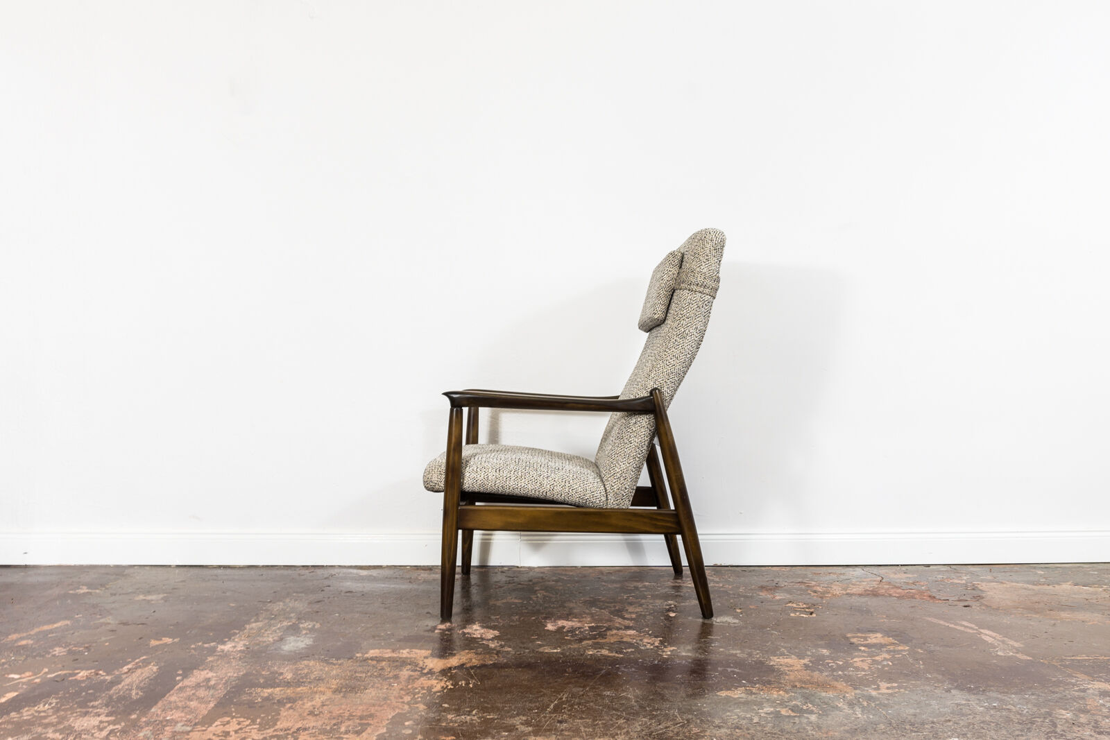 Gfm 64 back armchair with ottoman by edmund homa 1960's