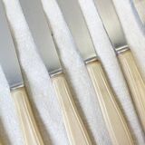 6 vintage Bakelite ivory knives France