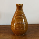 Digoin pitcher, mustard yellow
