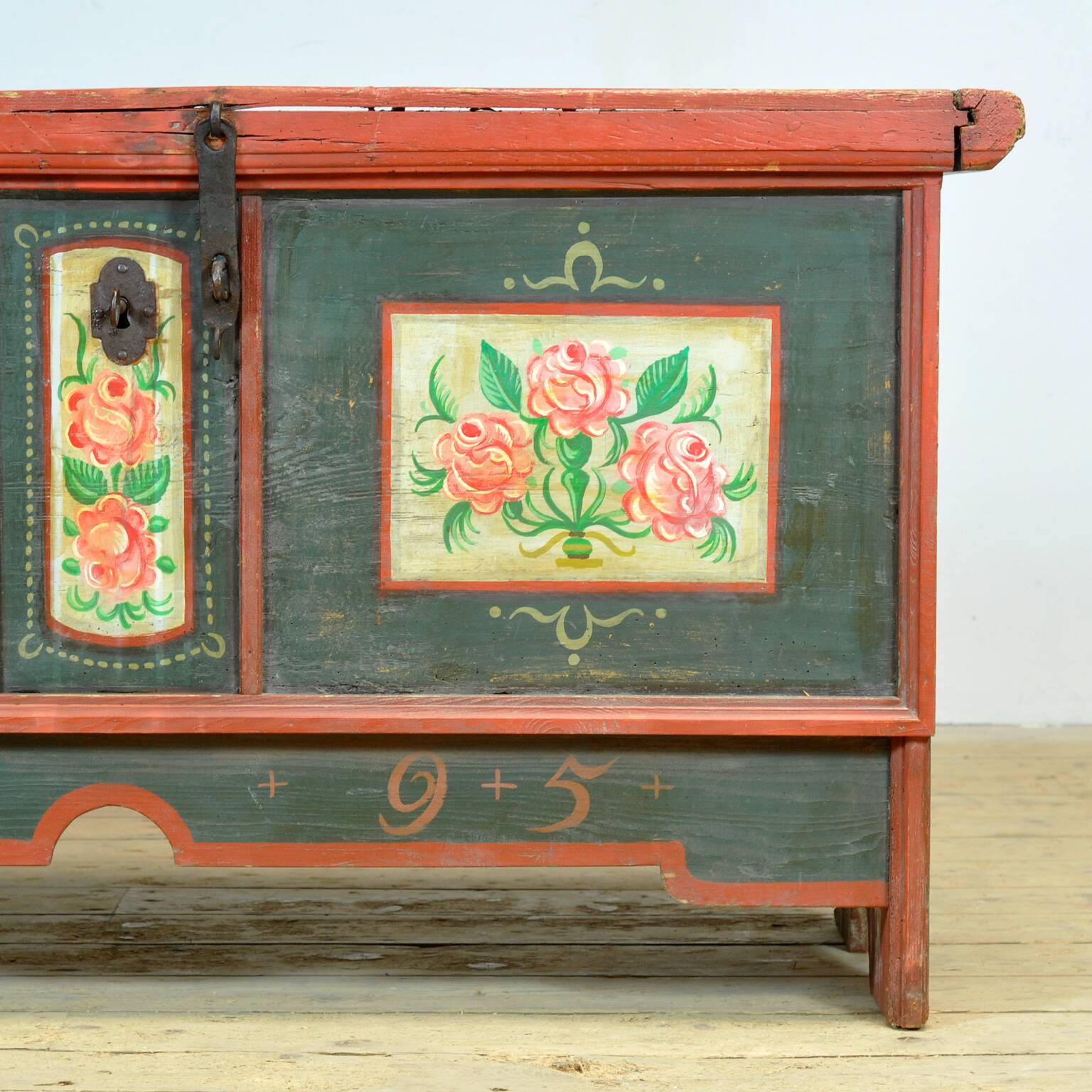 Folk art bridal chest, dated 1795