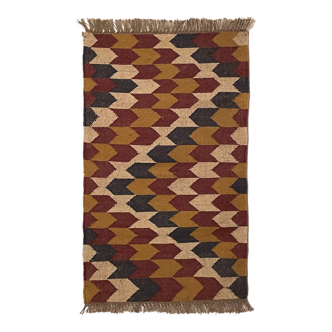 2.5 x 4 jute handwoven kilim runner carpet, rug, 75 x 120 cm