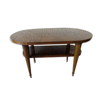Table basse double plateaux vintage années 70
