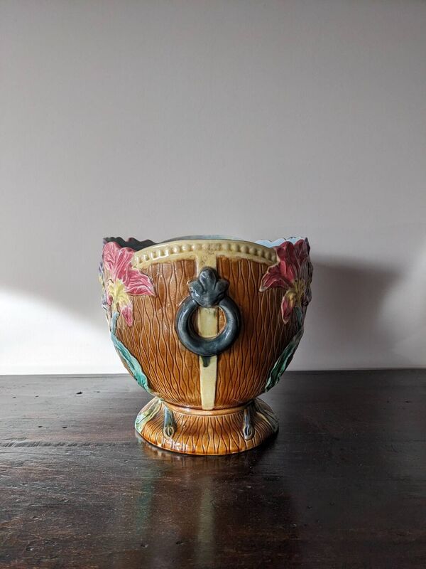 Cache-pot en barbotine