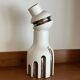Decorative Ceramic Vase , white glazed, Scultptural Totem, 1970's Ceramic