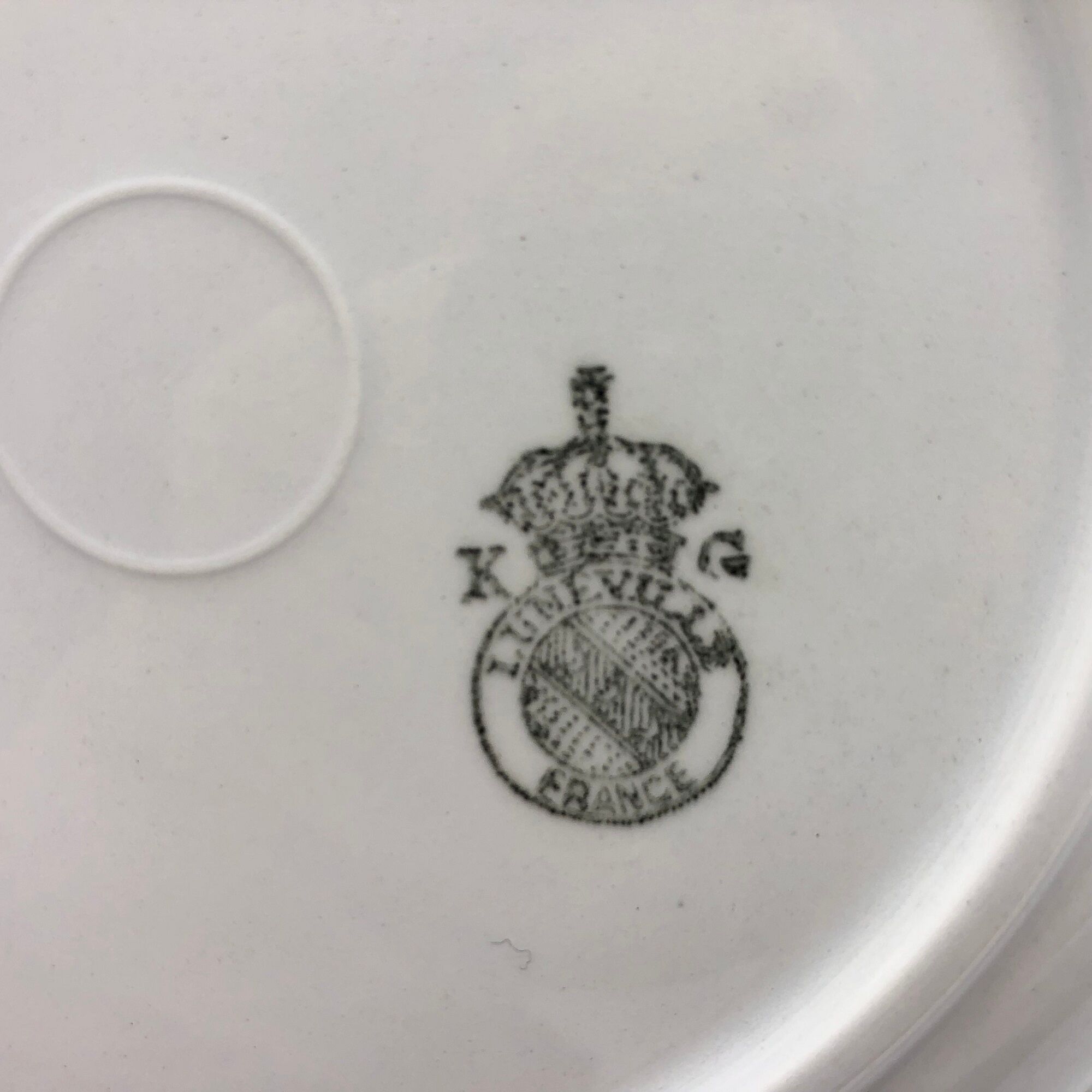 6 Dessert plates "K.G Lunévilles"