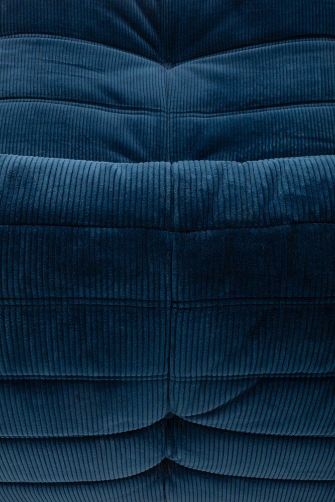 Canapé trois places Togo en tissu bleu foncé par Michel Ducaroy pour Ligne Roset