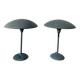Pair of blue metal lamps Habitat, 1996