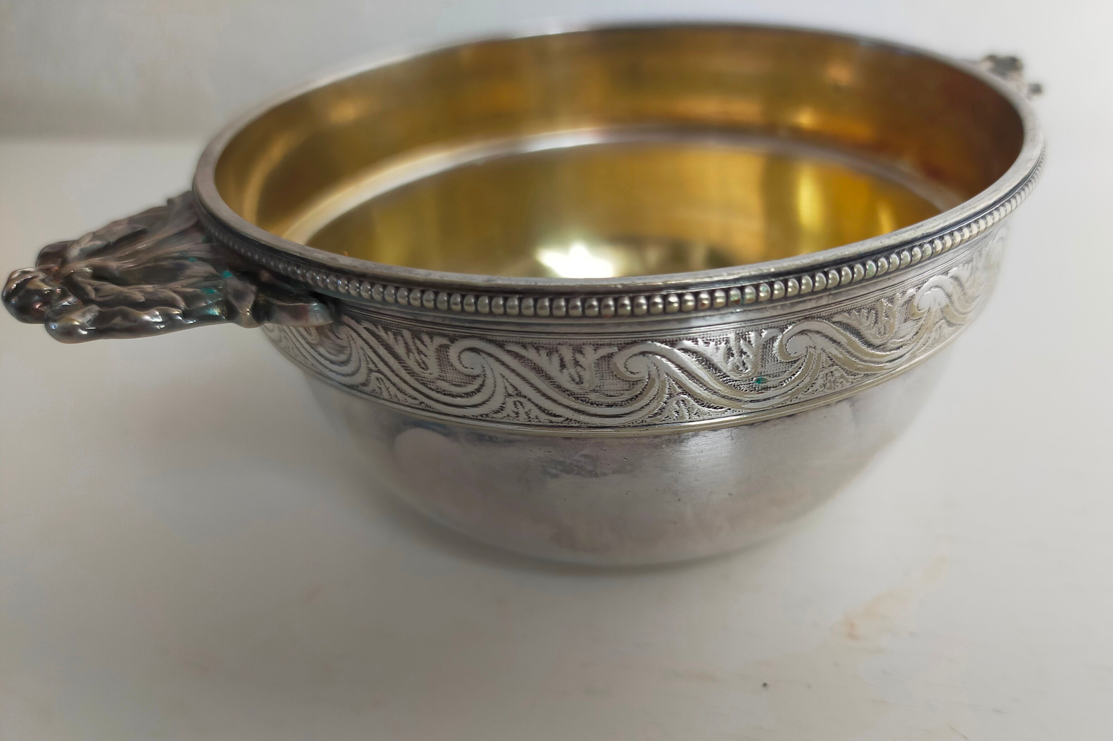 Christofle bowl in silver metal