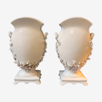 Pair of porcelain vases "Old Paris"